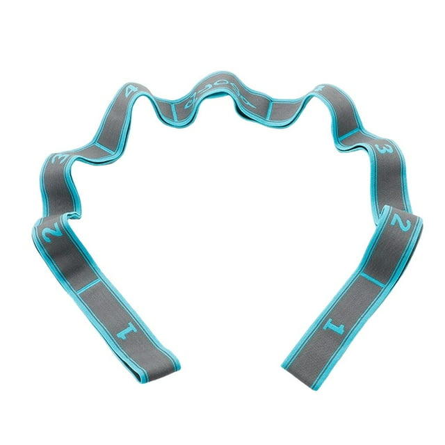 S SERENABLE Sangle Extensible Sangles pour Exercice Physique Multi-Boucles Bande d'Étirement pour 9 Boucles Bleu