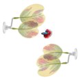 thumbnail image 1 of Uxcell 2-Pack Pad de Hoja de Pez Betta, Pad de Planta en Forma de Corazón, Cama de Descanso para Decoraciones de Tanque de Peces [Degradado Rosa], 1 of 7