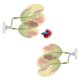 thumbnail image 1 of Uxcell 2-Pack Pad de Hoja de Pez Betta, Pad de Planta en Forma de Corazón, Cama de Descanso para Decoraciones de Tanque de Peces [Degradado Rosa], 1 of 7