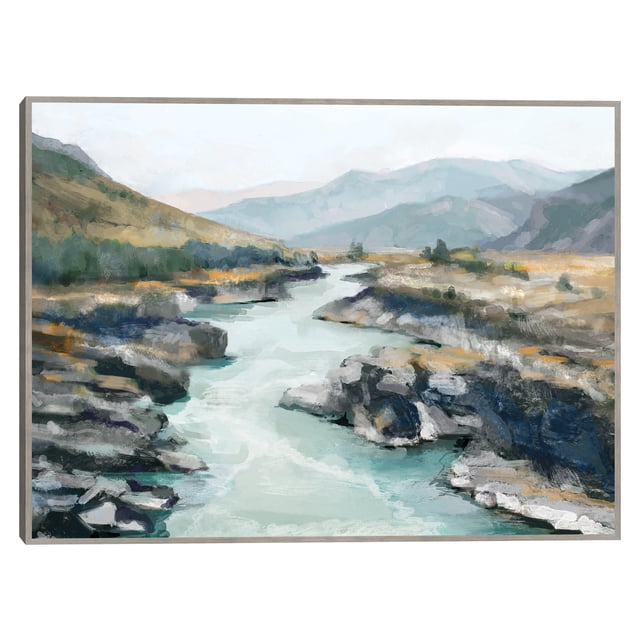 Cuadro Decorativo - Paisaje Capas II Jr Impresión en canvas, estrechado