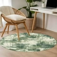 thumbnail image 4 of Round Rug 4Ft Washable Non-Slip, Sage Green Ombre Circle Area Rugs for Living Room Bedroom, Gradient Abstract Art Vintage Indoor Floor Mats Carpet Runner for Home Decor Aesthetic, 4 of 8