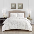 thumbnail image 3 of Lanco Golden Rush Cracks Design 3 Piece Comforter Set White, Bed Size Queen, 100% Polyester Fill, Plush with Foil Print Pillow Sham, Home Decor, 3 of 3