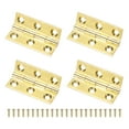 thumbnail image 1 of Uxcell 4-Pack Bisagras de Puerta Pequeñas, 1.45in (37mm) Bisagras Mini de Latón Plegables con Tornillo para Caja de Joyas, 1 of 1