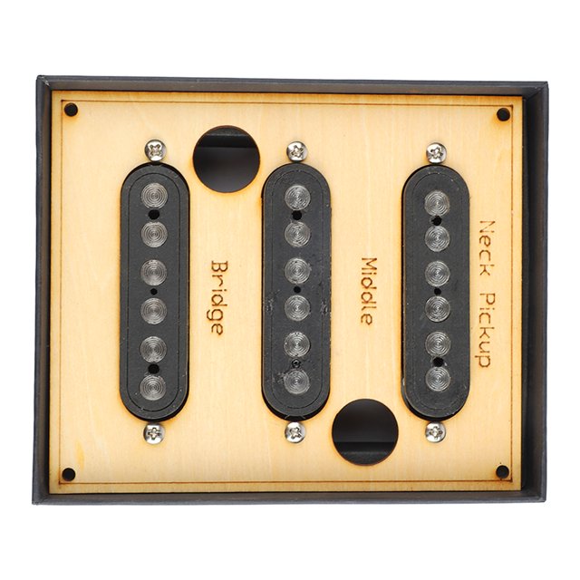 Single Coil Pickup, Highly Shielded Noiseless Guitar Pickup for Adjust Tone