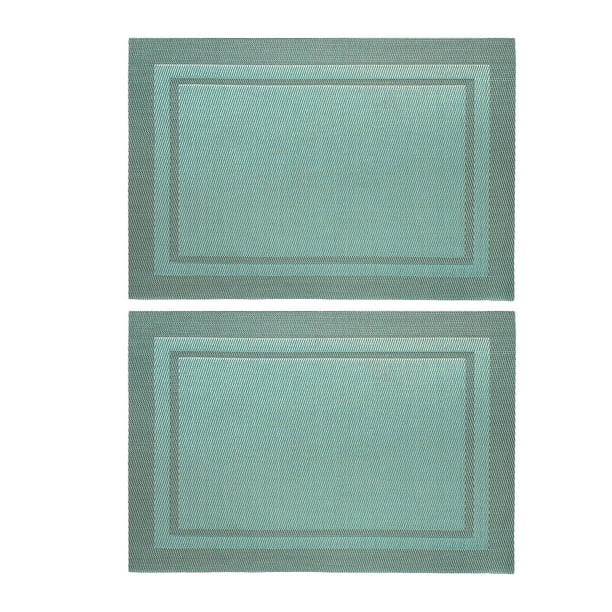 Manteles Individuales Billuyoard de PVC Antideslizante Azul 30*45cm