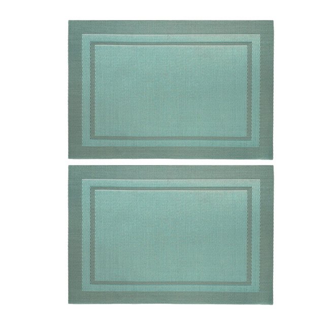 Manteles Individuales Billuyoard de PVC Antideslizante Azul 30*45cm