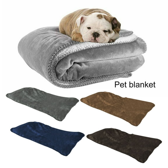 Pet Bed Multipurpose Water Proof Soft Comfortable Cold Protection Keep Warm Polyester Lamb Fleece Dog Blanket for All Seasons