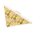 thumbnail image 2 of Dog Bandanas, Donut Print Yellow Adjustable Dog Scarf Triangle Bib Handkerchief Accessories for Small Medium Large Dogs, Cats, Pets, 2 of 6
