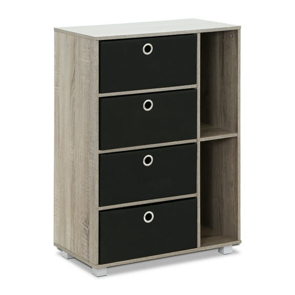 Furinno 11159 Multipurpose Storage Cabinet with 4 Bin - Type Drawers