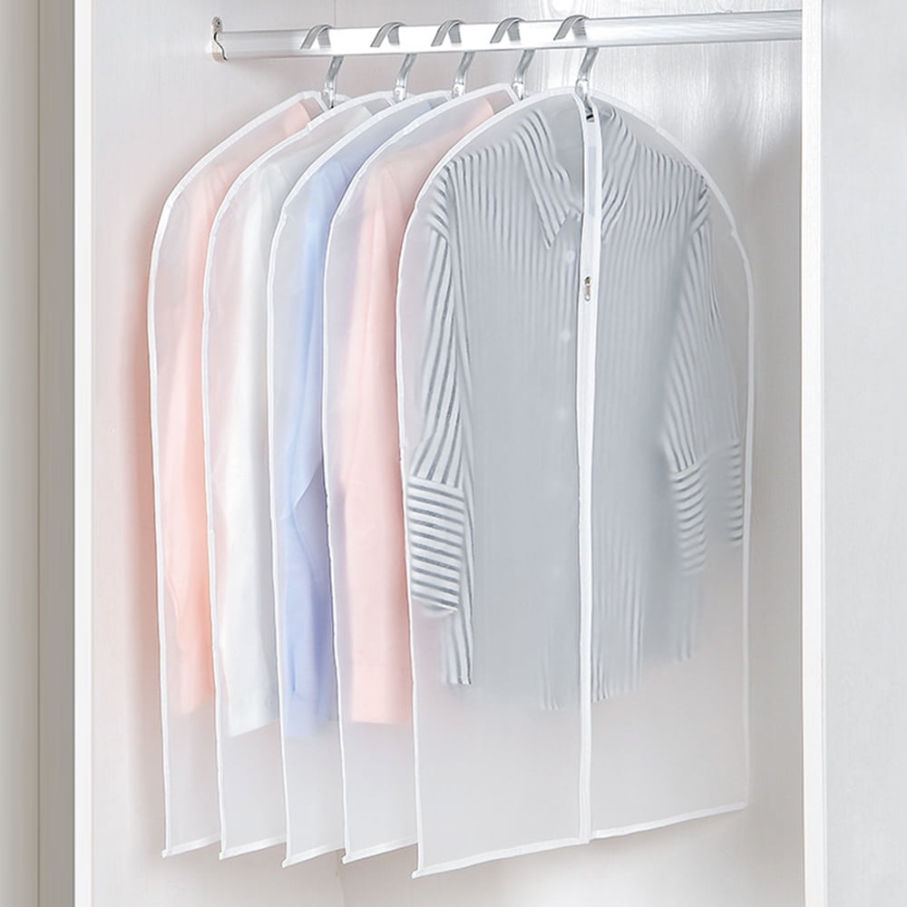 Hangerworld™ 15 White 60" Breathable Dress Garment Clothes Cover Suit Zip Bag 