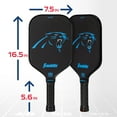 Franklin Sports NFL Carolina Panthers Pickleball Paddle Official NFL