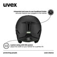 thumbnail image 5 of uvex stance - adjustable all-mountain ski & snowboard helmet - closable ventilation, comfort padding & highest safety - black matte - large, 5 of 7