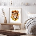 thumbnail image 6 of Diamond Art Kit for Adults, Lion Glasses Floral Portrait Diamond Painting for Adults Beginners, DIY Diamond Art Painting Kits, 5D Diamond Painting Crafts for Home Decor 12x16 Frameless, 6 of 7
