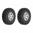 thumbnail image 3 of 2PCS Wheel Rims Tires Tyre Set for Axial SCX24 AXI00001 1/24 RC Crawler Car Upgrade PartsSilver, 3 of 6