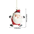 thumbnail image 3 of Christmas Decoration Painted Cabin Christmas Tree Red And White Hanging Decoration Holiday Gift Small Pendant, 3 of 6