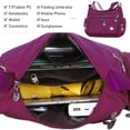 thumbnail image 6 of KXF Nylon Crossbody Bags for Women Waterproof Shoulder Bag Ladies Multi Pocket Tote Handbag Travel Messenger Bag, 6 of 8