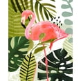thumbnail image 2 of Borges, Victoria 12x14 White Modern Wood Framed Museum Art Print Titled - Flamingo Forest I, 2 of 4