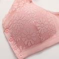 thumbnail image 6 of XuJwPNcy Wireless Bras for Women Fashion Lace Bralettes No Underwire Front Button Bras Plus Size Comfy Bra, 6 of 6