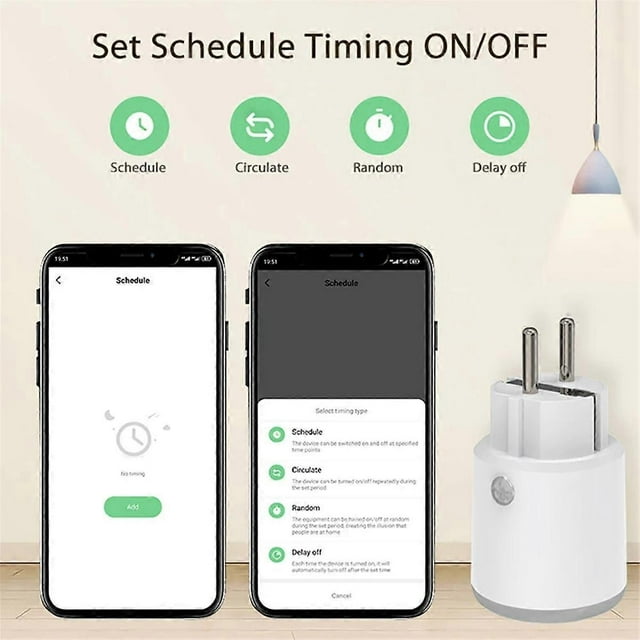 Matter Wifi 16A Power Plug Meter Remote Control EU Outlet Works with Tuya Alexa Home Smartlife EU Plug