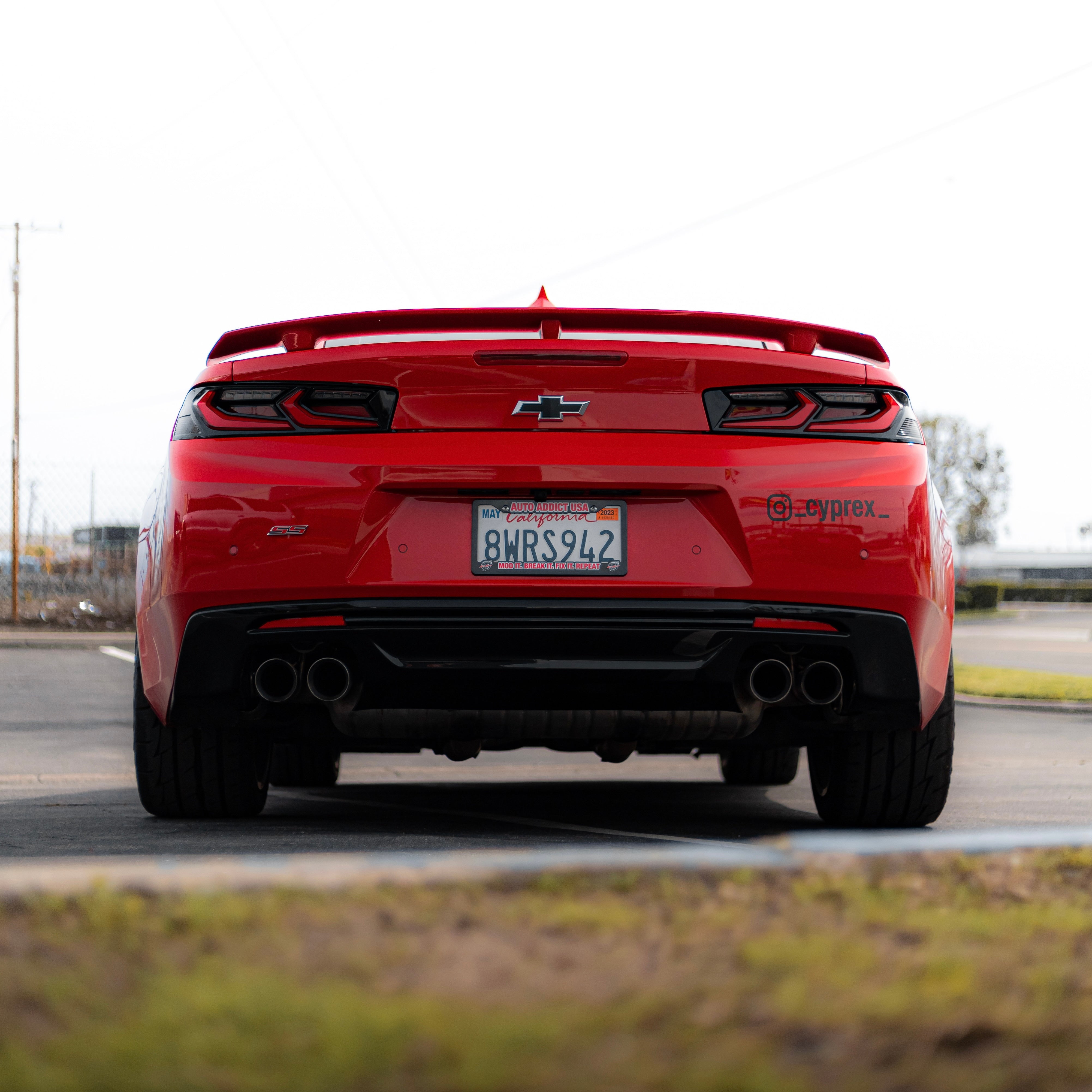 Auto Addict Velox LED Taillights for 2016-2018 Chevy Camaro – Gloss Black with Red Lens, 2-Pack
