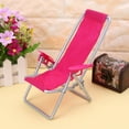 thumbnail image 2 of Folding Chair for Doll Beach Lounger Dollhouse Furniture Cute Miniature Simulati, 2 of 8