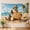 C, variant on XaaKee Tapestry Wall Hanging, Sloth Paddleboard Theme, High-Quality Polyester Large Tapestry, 60x40Inch