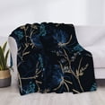 thumbnail image 6 of YFYANG Lightweight Warm Flannel Blanket, Vintage Abstract Floral Throw Blanket for Bed, Sofa, Travel, Camping, 50"x40", 6 of 7