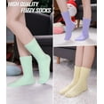 thumbnail image 3 of Womens Fuzzy Socks Super Soft Fluffy Winter Warm Cozy Home Sleeping Socks 5 Pairs, 3 of 6