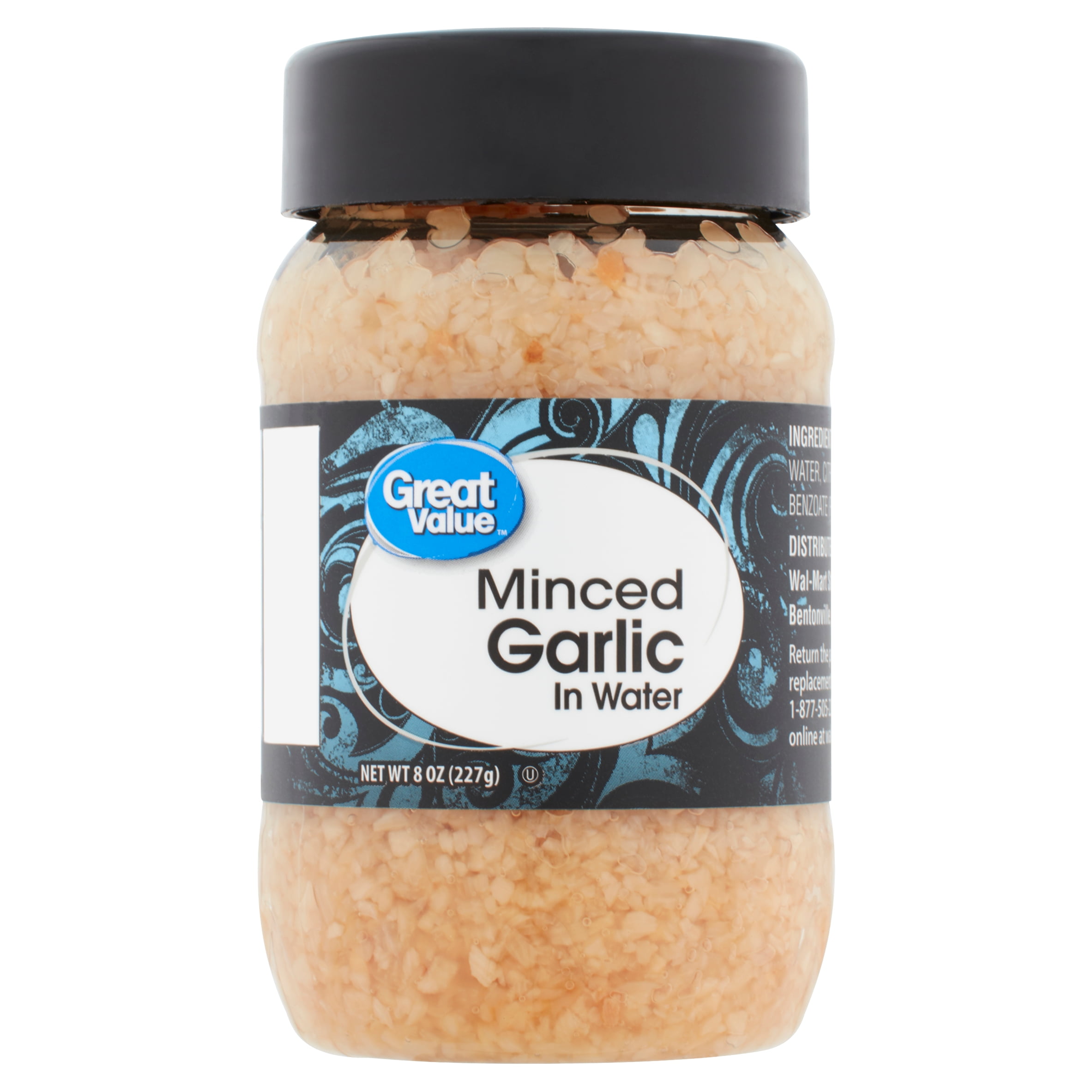 3 Pack Great Value Minced Garlic In Water 8 Oz Walmart Com
