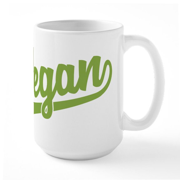 CafePress - Vegan - 15 oz Ceramic Large White Novelty Mug