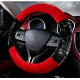 thumbnail image 5 of Special Winter Warm Plush Furry Auto Car Steering Wheel Cover Black+Red 37-38cm, 5 of 5