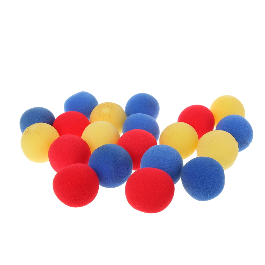 1 Block 2 Sponge Balls Props Classical Illusion Red C5G3 Toy I0U5 