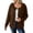 Brown, variant on Fall Lightweight Outerwear Coat Women Long Sleeve Hooded Jackets Cinch Waist Zip Up Activewear Sweatshirts Relaxed Fit for Office Hiking Spring Transition