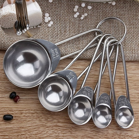 

Veki Steel Cooking Teaspoons Measuring Spoons Cups Stainless Utensil Baking Kitchen，Dining & Bar Kitchen Table Mats Set