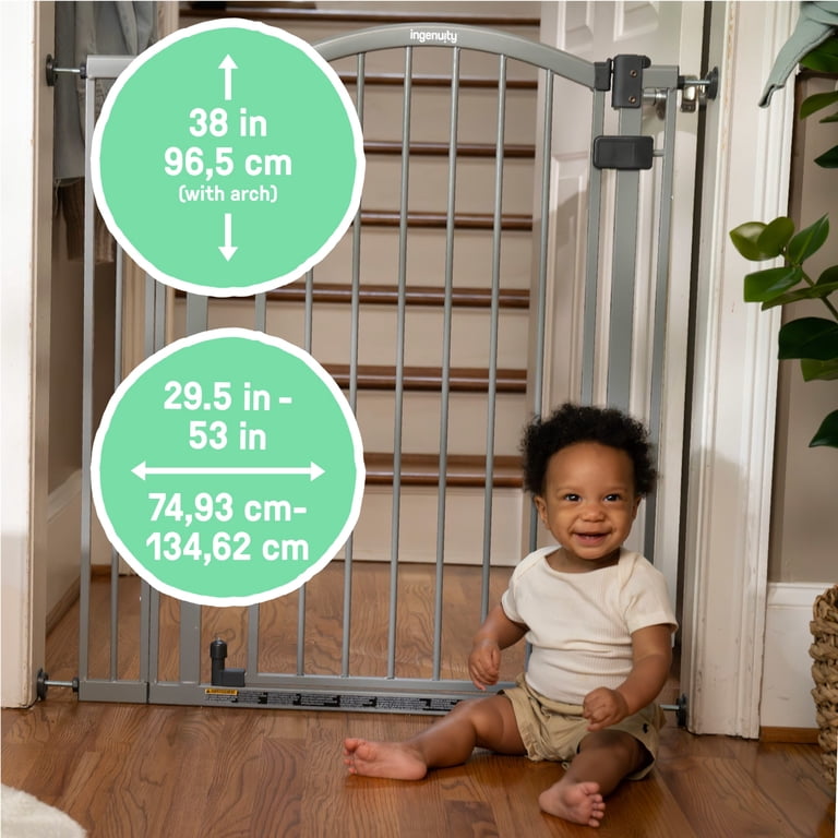 Summer Infant Extra Tall & Wide Safety Pet and Baby Gate, 29.5"-53" Wide,  38" Tall - Gray - Walmart.com