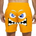 thumbnail image 4 of uublik Mens Swim Trunks Quick Dry Swim Shorts Funny Swimwear Bathing Suits Orange, 4 of 5