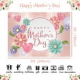 thumbnail image 5 of 8×6FT Mother's Day Background Happy Mother's Day Banner Pink Flowers Love Heart Photo Photography Props for Mother's Day Party Decoration, 5 of 6