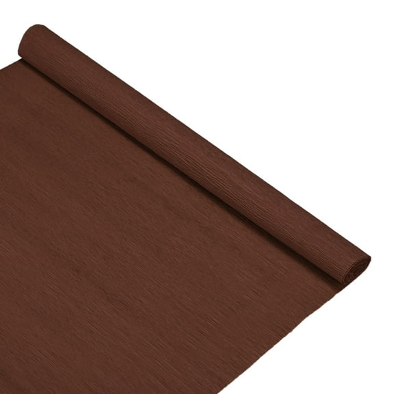 Crepe Paper, 8.2ft x 20 Inch /250 x 50cm Soft Wide Crepe Paper Streamer Sheet, Decorative Craft Streamer [Coffee]