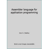 Assembler language for application programming, Used [Hardcover]