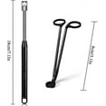 thumbnail image 2 of Vidisan Rechargeable Candle Lighter and Wick Trimmer,Candle Accessory Set,Candle Wick Clipper Wick Cutter Scissor,Electric Rechargeable Arc Lighter Display USB Lighter-Black, 2 of 7