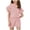 Pink, variant on CPNG Girls Summer Loose Casual Outfits 2Pcs Set Solid Color Short Ruffled Sleeve Crewneck T-Shirt and Shorts Set(Black,8-9 Years)