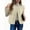 White, variant on Gfyviroh Women's Fleece Vest Open Front Casual Lightweight Cardigan Jackets with Pocket Fuzzy Sleeveless Comfortable Outerwear