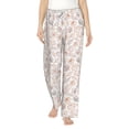 thumbnail image 2 of Lsque Maple Leaves Print Women's Pajama Pants, Lounge Pant - Comfortable Home Wear,Elastic Waistband, Stylish Design-Large, 2 of 9