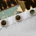 thumbnail image 4 of Homewish Safari Animal Bear Black Out Curtains,Jungle Wildlife Deer Curtains Pack of 2 (42x63 Each),Brown Blue Beige Bedroom Curtains For Boys Kids,Breathable Home Decor, 4 of 6