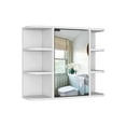 thumbnail image 2 of Miekor Furniture Medicine Cabinet Milano, Six External Shelves Mirror, White Finish 123011, 2 of 7