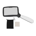 thumbnail image 2 of Folding Magnifying Glass, Low Light and High Light 3X Handheld Magnifying Glass Large Battery Powered  for Newspaper for Low, 2 of 7
