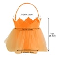 thumbnail image 7 of Jiibva Halloween Felt Candy Bag Princess Crown Trick or Treat Bags for Sweets Bags With Handle Halloween Goody Bags, 7 of 7