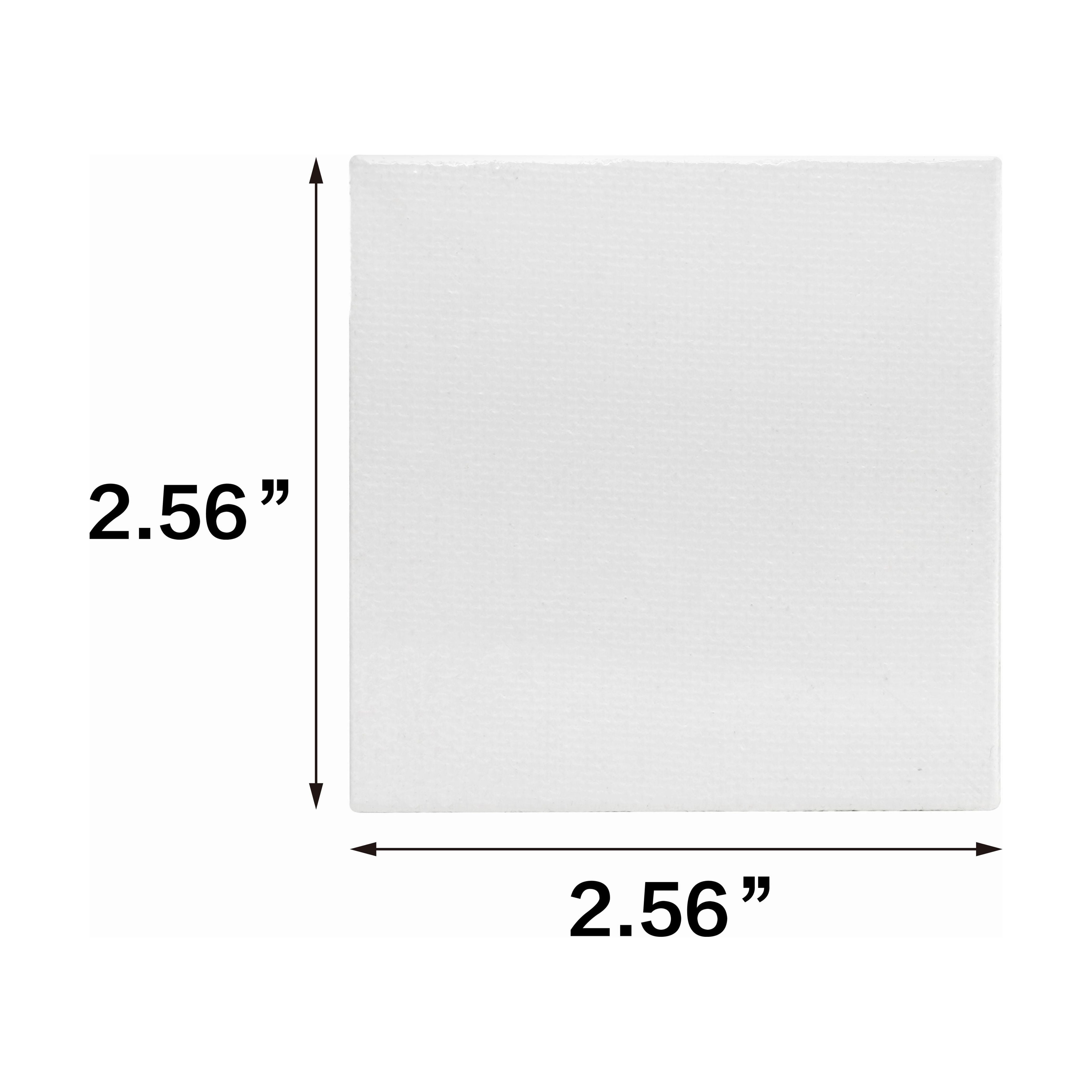 Mini Studio Canvas, 100% Cotton Acid Free White Canvas, 2.56
