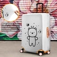thumbnail image 4 of Stretch Luggage Cover L(25-28in)– Elastic Travel Suitcase Protector with Handle Openings & Bottom Closure, Washable Polyester Spandex Cover for 18"-32" Suitcases, S/M/L/XL Size, 4 of 6