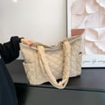 thumbnail image 5 of Kukuzhu Quilted Tote Bag for Women Trendy Purses Puffer Tote Bag Women Aesthetic Tote Bag Puffy Bag Quilted Bag, 5 of 7